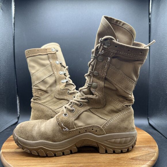 Belleville C320 Combat Boots Men Size 4.0 R Coyote Brown Suede Leather Lace Up - Picture 7 of 10